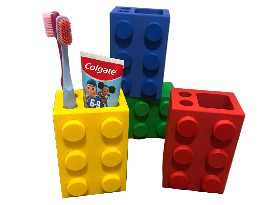 Brick Toothpaste & Toothbrush Stand