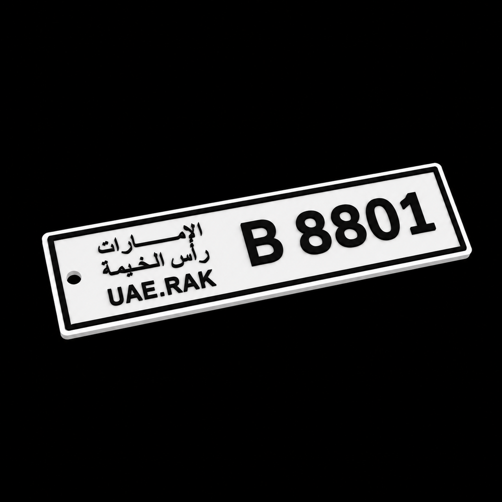 Car Plate Key Chain