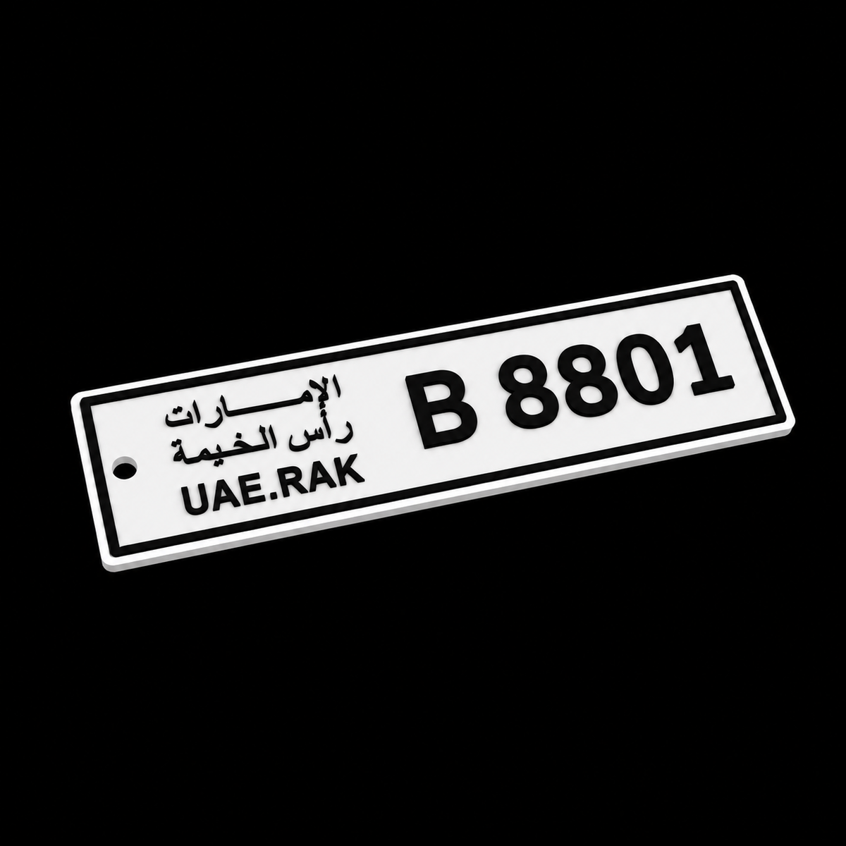 Car Plate Key Chain