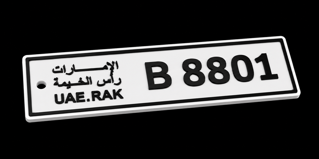 Car Plate Key Chain